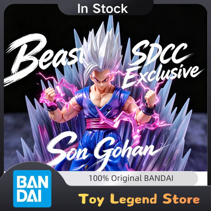 In Stock Dragon Ball Super Bandai Original SHF Son Gohan Beast SDCC Exclusive 1/12 Anime Action Figure Toys Collection Gift