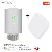 MOES ZigBee3.0 Radiator Actuator Programmable Thermostatic Valve Tuya Temperature Controller 2MQTT Alexa Google Voice Smart App