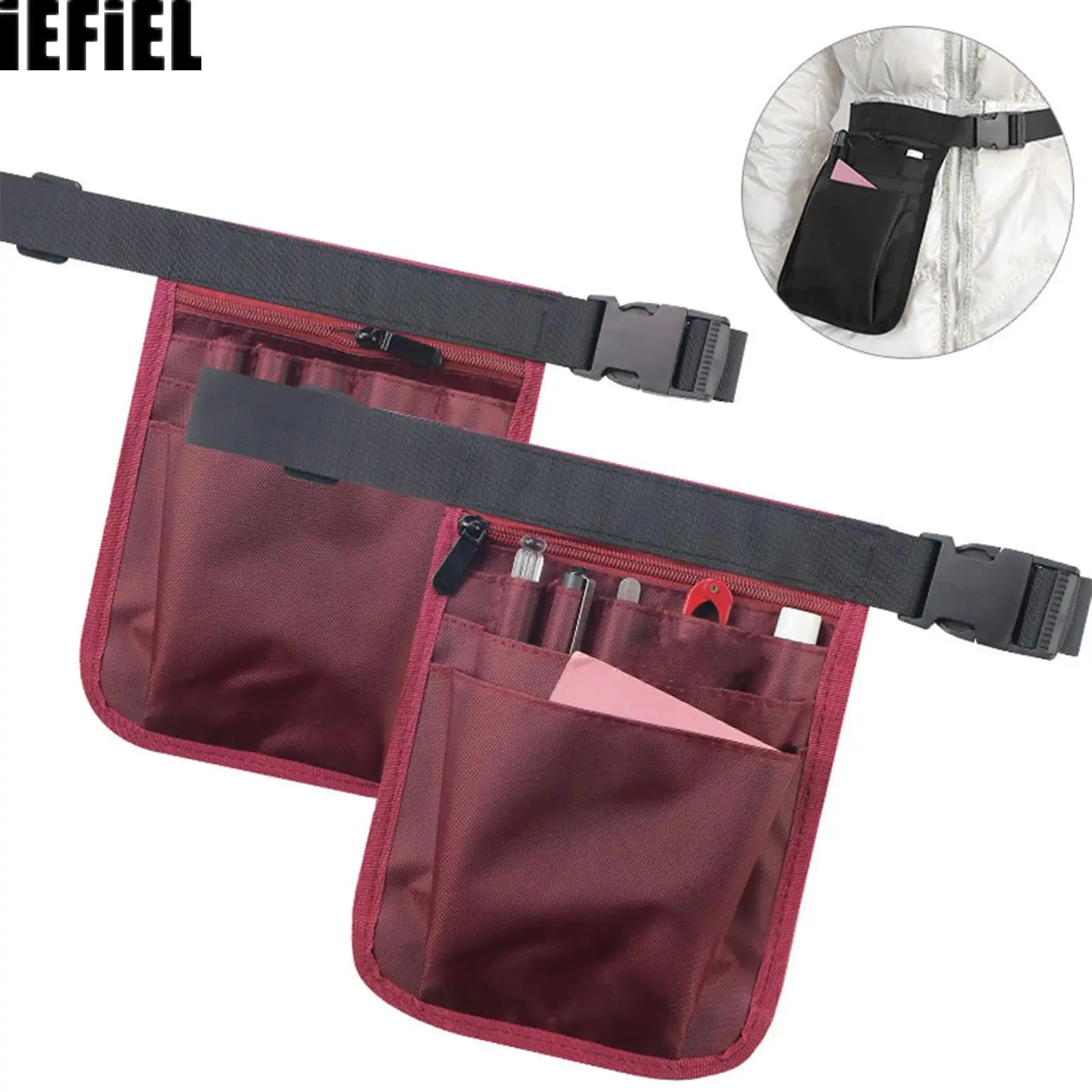 

Medical Organizer Belt Nurse Storage Bags Waist Bag Pouch for Medical Hairstylist Technician Tool Waist Bag