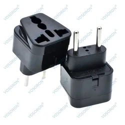 European Travel Plug Adapter (Type C), Universal to European EU, Power Charge your Electronics in Italy, Greece, Germany