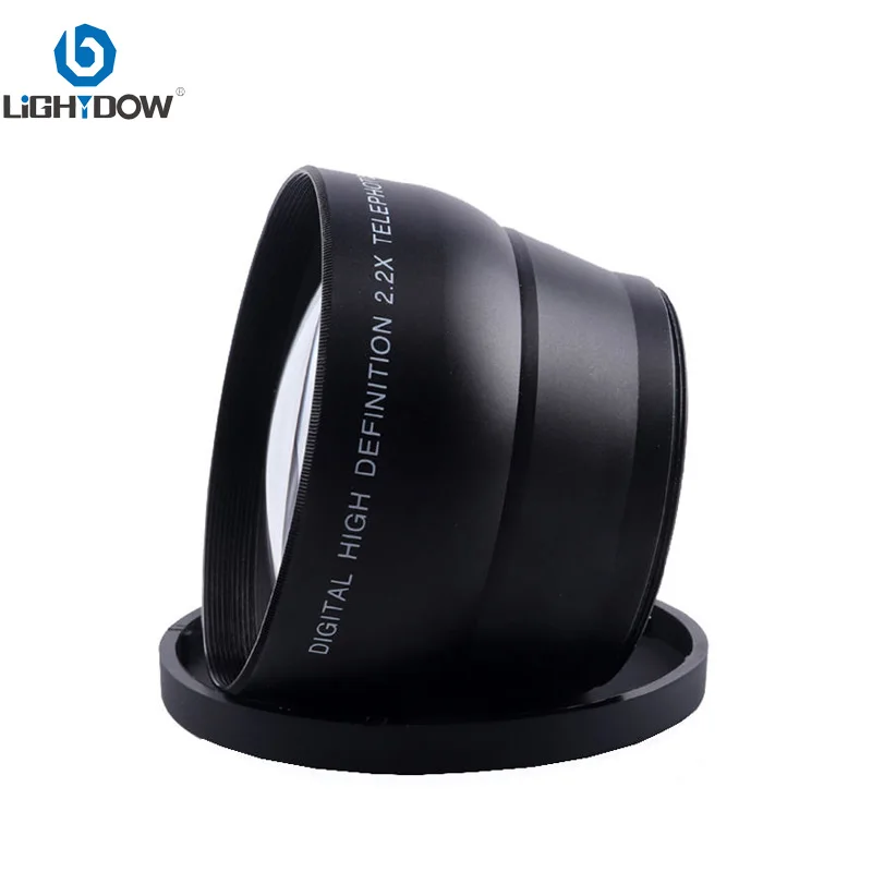 

Lightdow 58mm 2.2X Additional Teleconverter Lens for Canon 350D 400D 450D 500D 1000D 550D 600D 1100D 77D Telephoto Lens