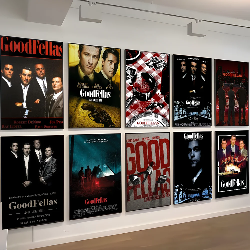 Classic Movie Goodfellas Gangsters Movie Sticky Posters Whitepaper Sticker DIY Room Bar Cafe Posters Wall Stickers