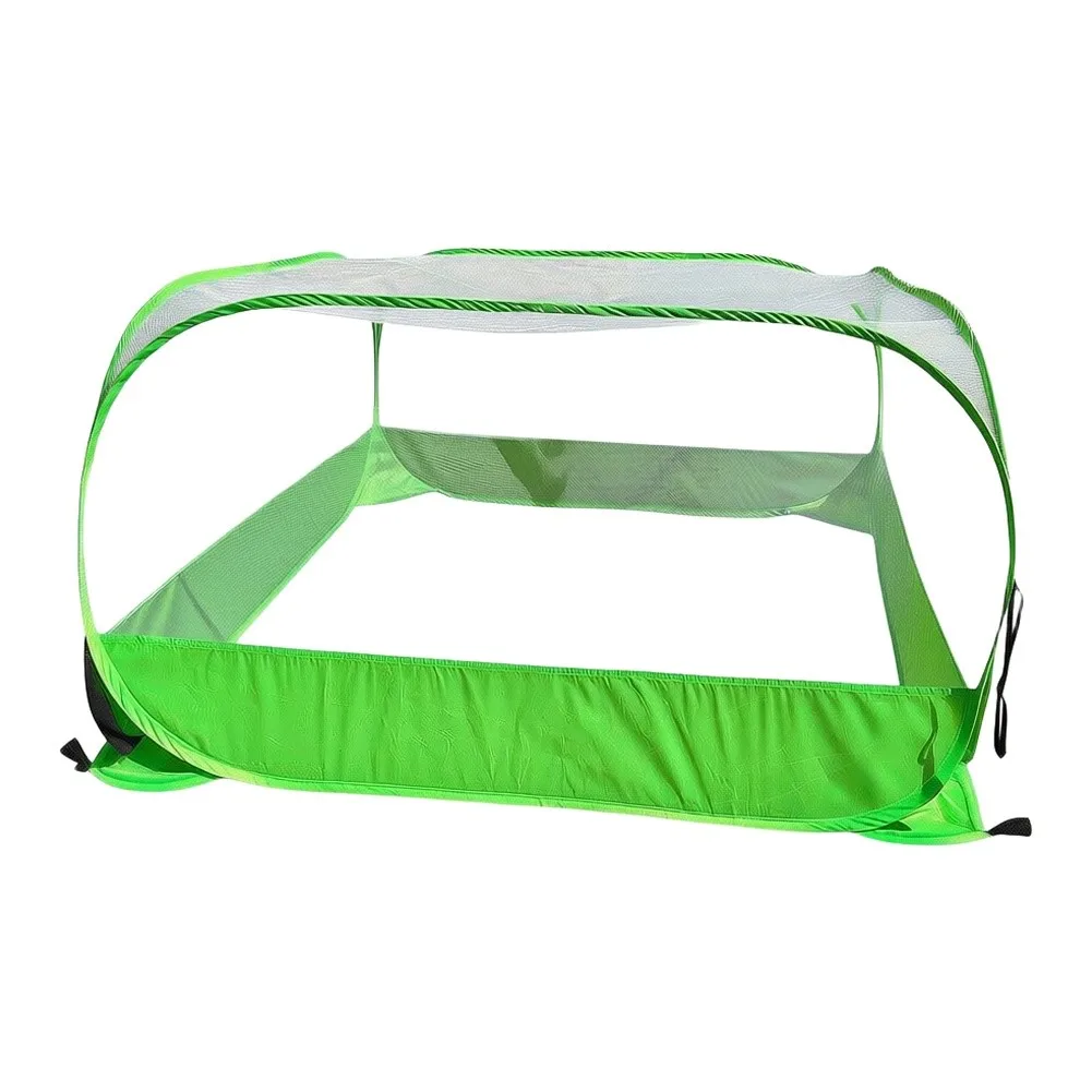 Garden Plant Protector Mesh Cover 100 cm x 100 cm x 50 cm Outdoor Raised Bed Enclosure for Vegetables Fruits Herbs