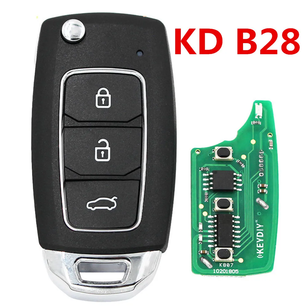 KEYDIY B28 Universal KD 3 Buttons Car Remote Control Key B Series Auto Accessories for KD-X2 KD900 Mini Tools 5pcs/Lot