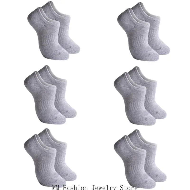 

6 Pairs Invisible Running Trainer Liner Socks for Men Odor Resistant Low Cut No Show Athletic Sneakers Short Boat Socks