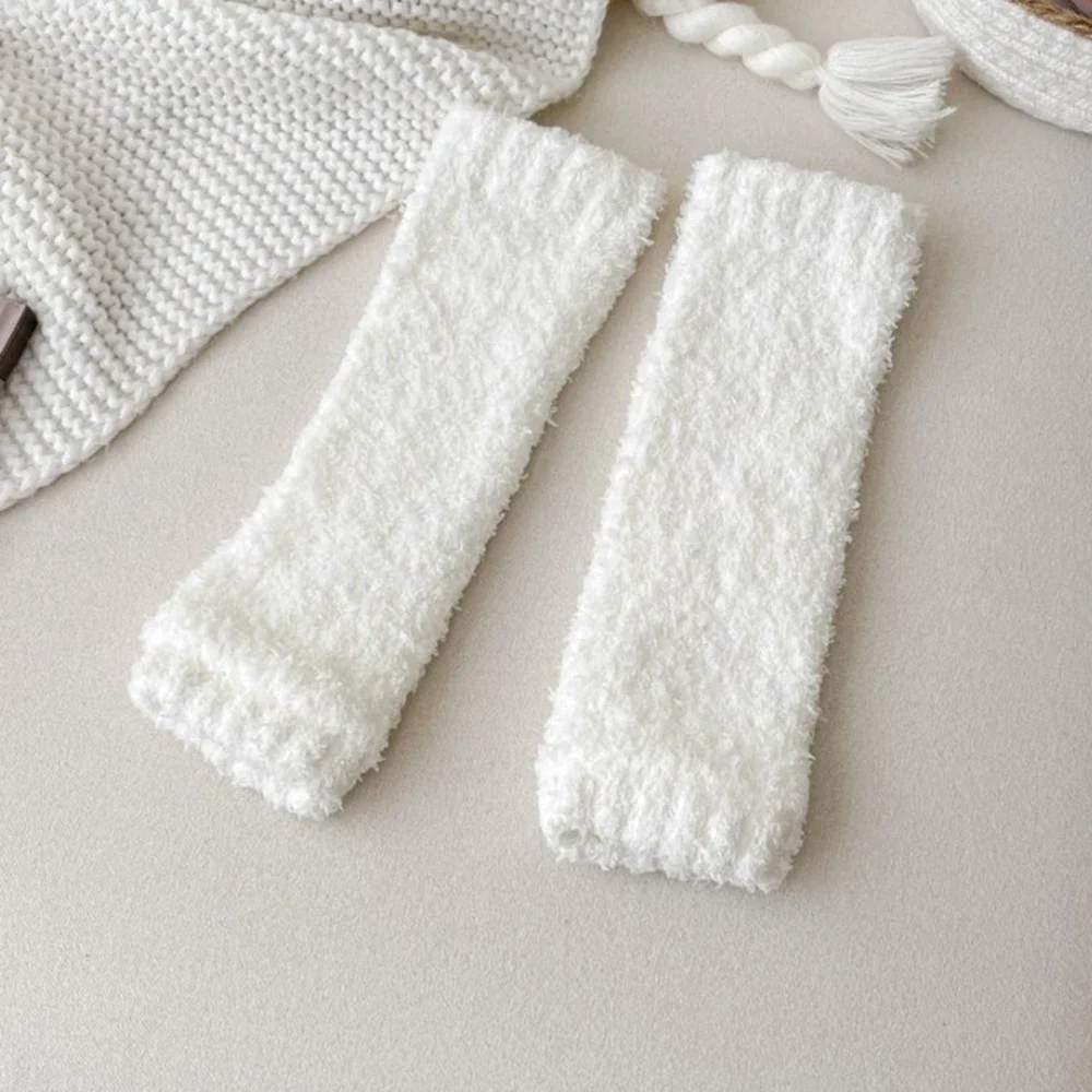 

Soft Leg Arthritis Knee Leg Warmer Running Knee Protector Long Socks Women Autumn Winter Warmer Coral Fleece Thick Leg Warmers