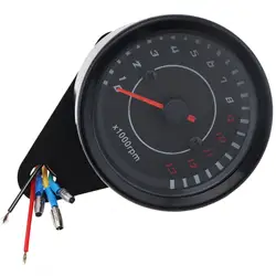 Universal 13000RPM 12V LED Night Light Backlight Speedometer Waterproof Tachometer for Motorcycle / ATV