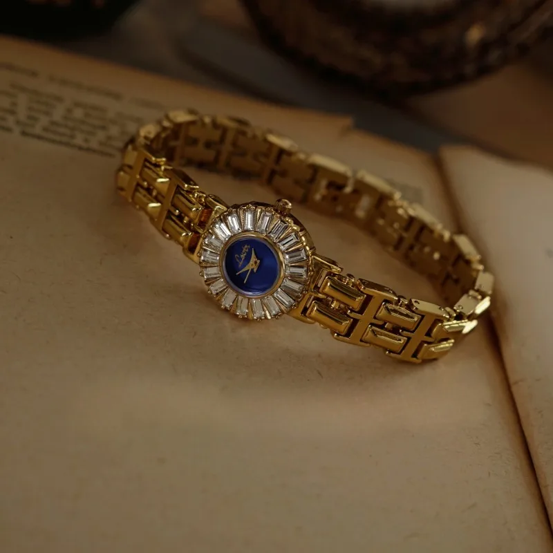 

New Gold Silver Stainless Steel Watch Women Original Brands High-end Luxury Rhinestone Quartz Watches Gifts for Women Relojes