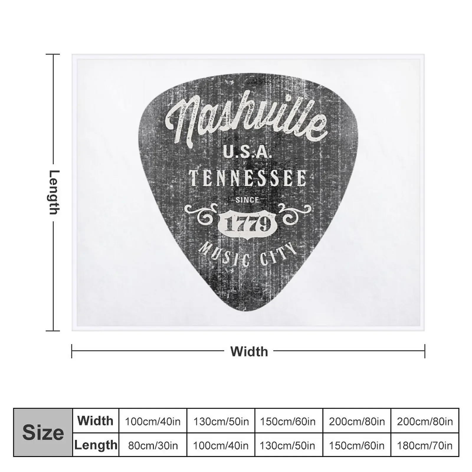 Nashville T-ShirtNashville Music City USA Vintage Throw Blanket christmas gifts Warm Kid'S Blankets