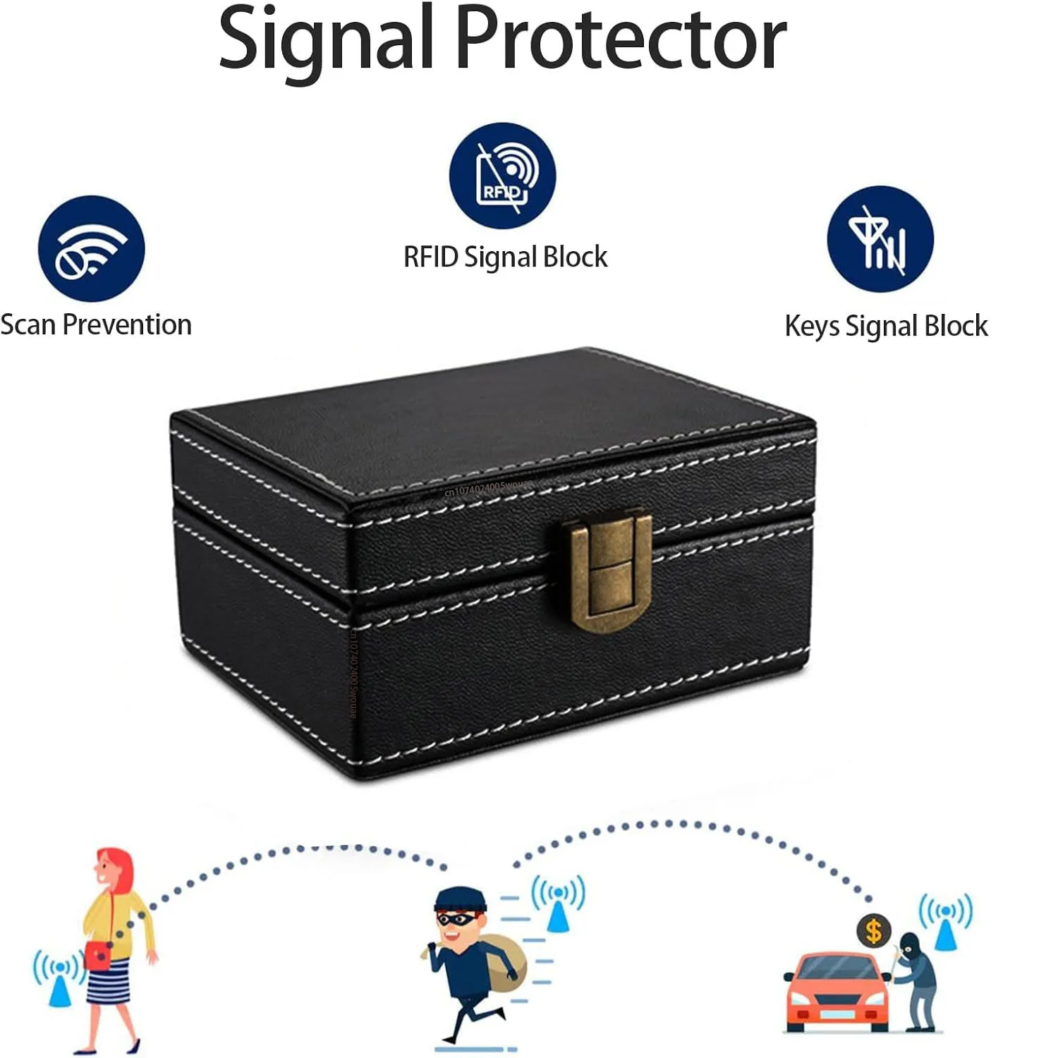 Caja Faraday para llavero de coche, Protector de llavero de tela, caja protectora de cuero, productos antirrobo Faraday para Protector de llaves de coche