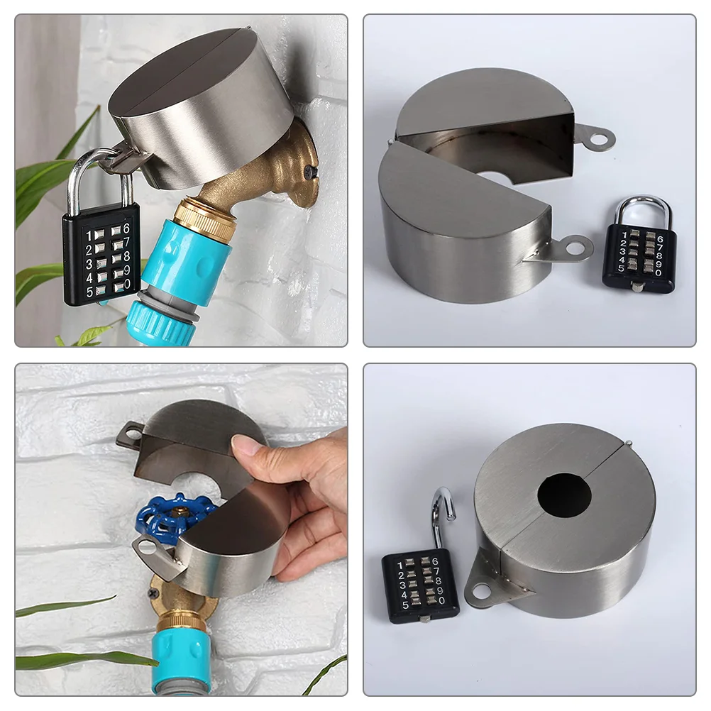 Outdoor Faucet Lock Anti-Theft Garden Hose Tap Lock Water Spigot Lock Faucet Protection Cover For Kitchen Outdoor Garden