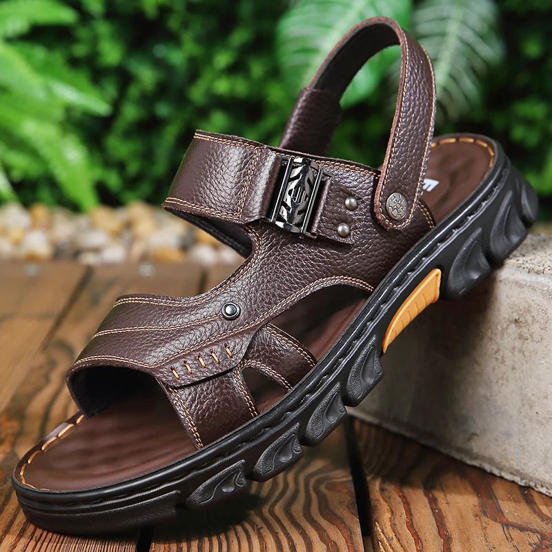 

Summer New Trendy Fashion Versatile Breathable Lightweight Comfortable Casual Two Wear Beach Sandals Outdoor
