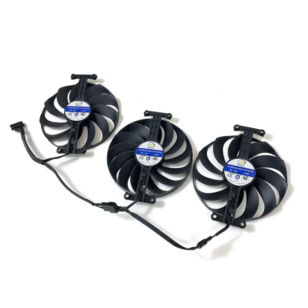 95mm T129215SU CF1010U12S DC12V Graphics Card Fan For ASUS ROG STRIX RTX 3060 3070 3080 Ti 3090 GAMING RX 6700