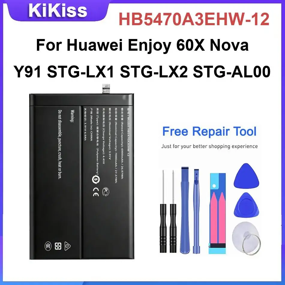 Battery For Huawei Enjoy 60X For Nova Y91 10S Z Enjoy 20 Pro for Honor 30 Lite 50 Pro CTR-AL00 50Z EVE-AL00 HB5470A3EHW-12