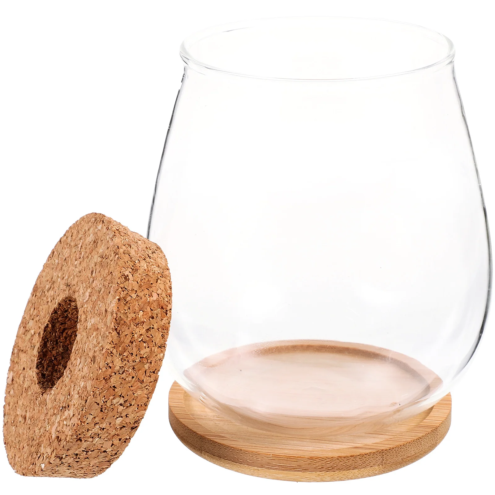 

1 Set Hydroponic Vase Water Cultivation Glass Landscape Container For Plants Diy Terrarium Decor Desktop Home Office Simple