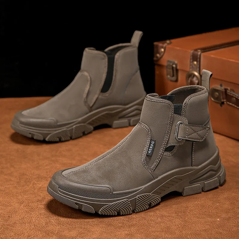 Steel Toe Cap Working Boots Anti-Puncture Work Shoe For ManIndestructible Work Shoes Outdoor Work Shoes Safety Boots for Men