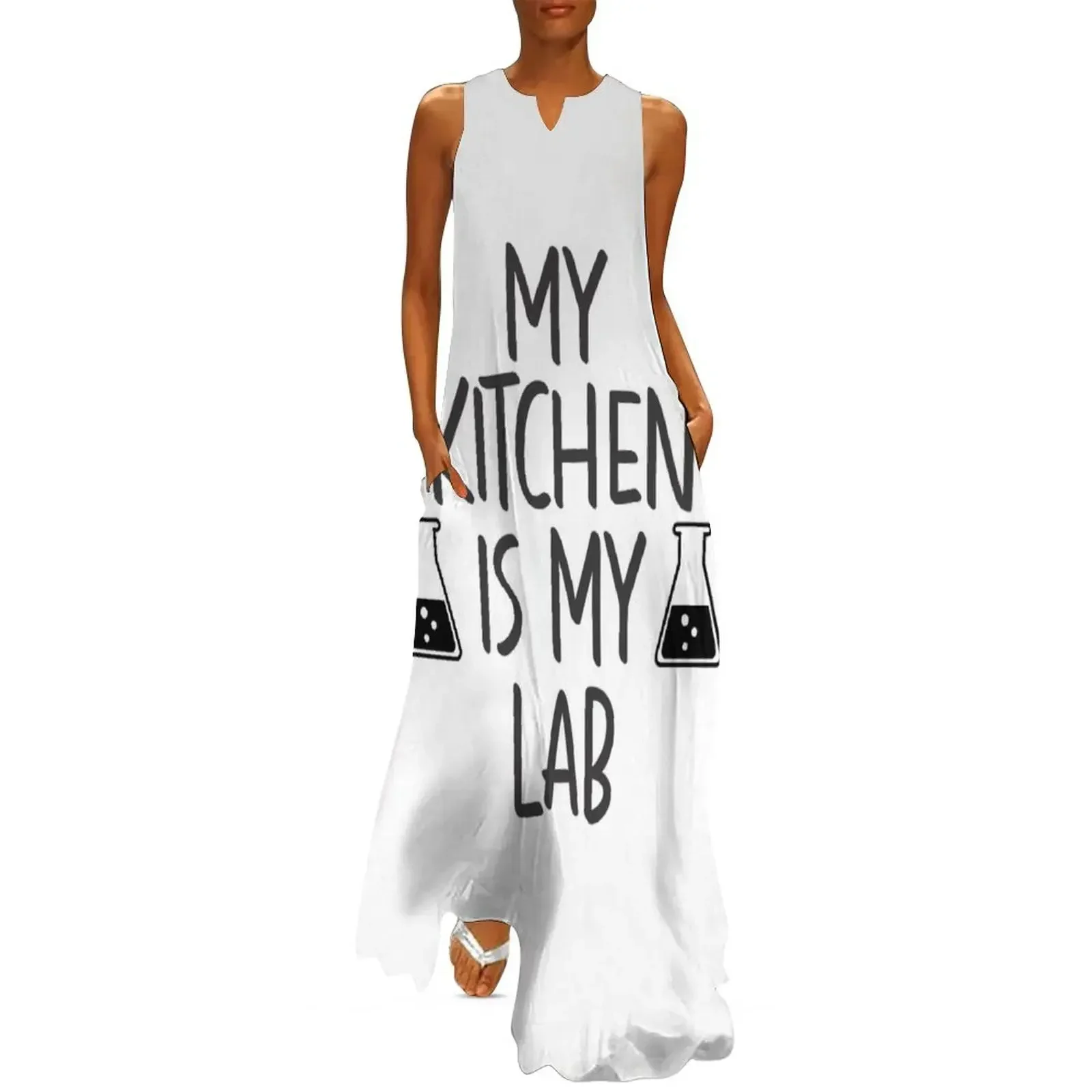 

my kitchen is my lab Long Dress luxury dress beach outfits for women woman dress dresses for womens 2025