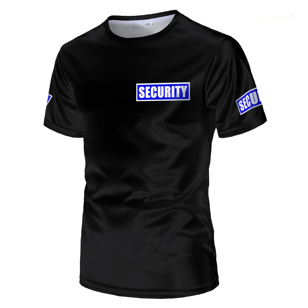 Security Uniform, Classic Security Bodyguard Professional Work Clothes, Light Breathable T-shirt, Procurement, Oversized Tops