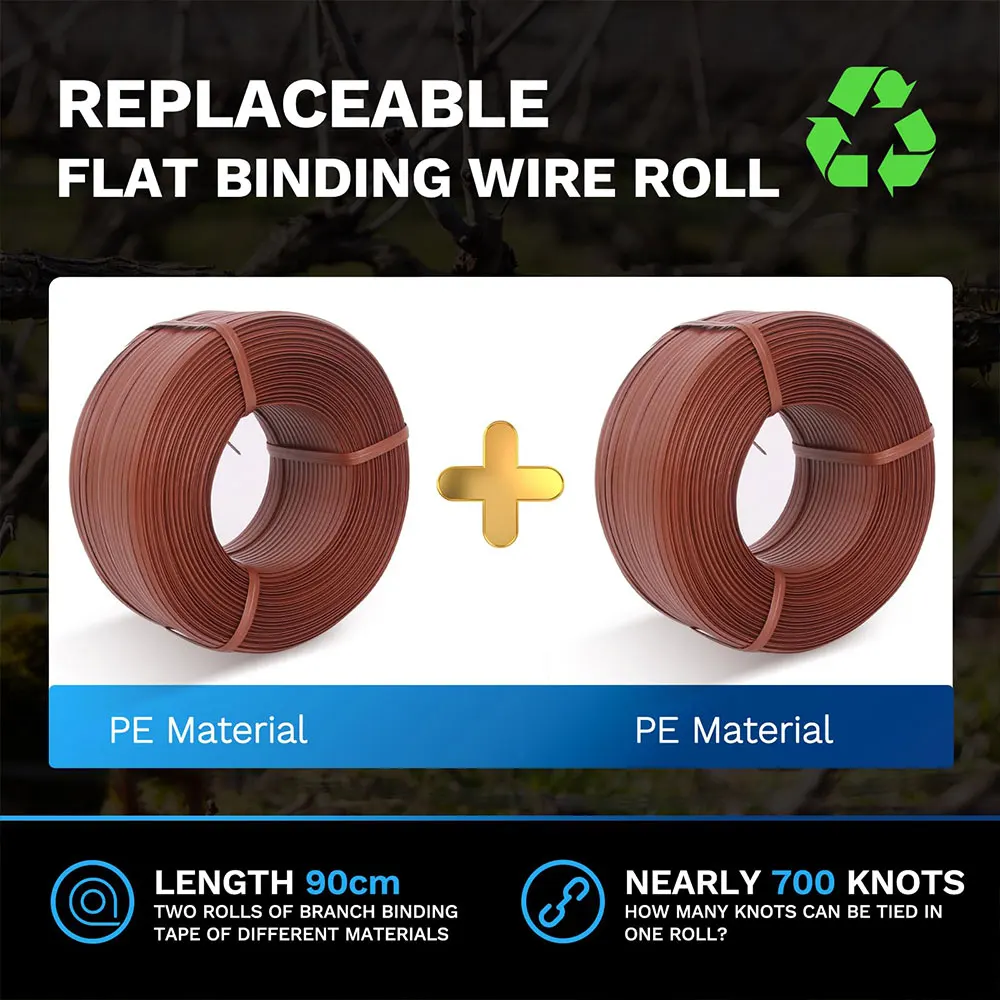 Herramienta eléctrica inalámbrica para jardín, máquina eléctrica para atar y encuadernación de ramas, herramienta eléctrica para verduras y uvas de granja para tareas al aire libre