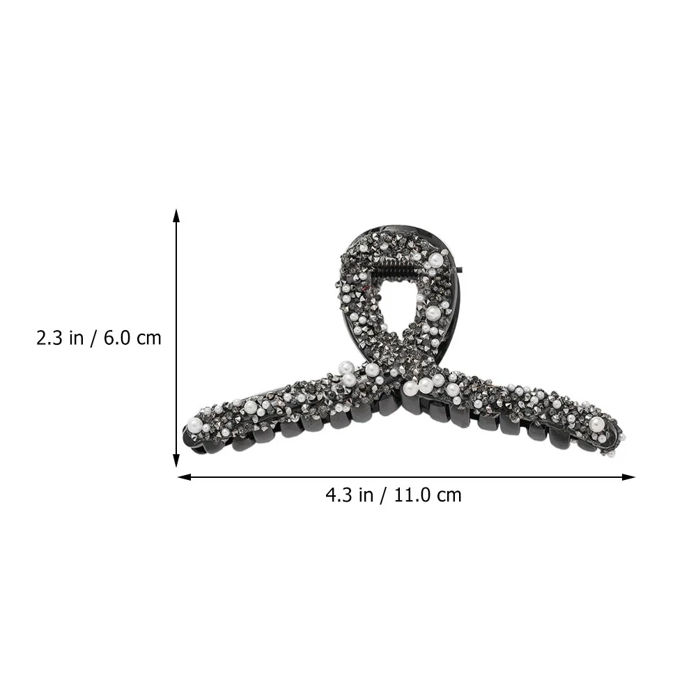 

3 Pcs Pearl Rhinestone Hair Clip Barrettes for Women Small Clips Fancy Snap Dressy Girl Accessories