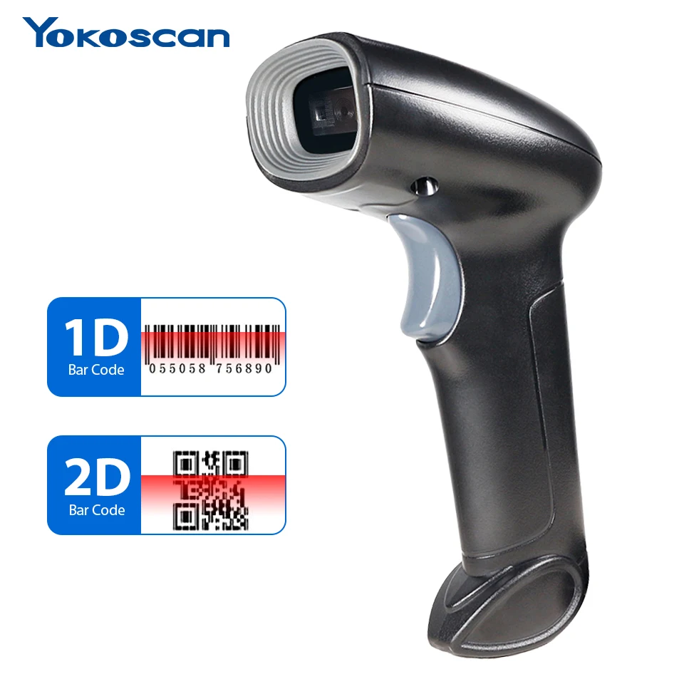 무선 핸드 헬드 바코드 스캐너 QR 코드 스캐너 무선 2D 바코드 스캐너는 화면 스캔을 지원합니다. 핸드 헬드 CMOS 이미저 휴대용