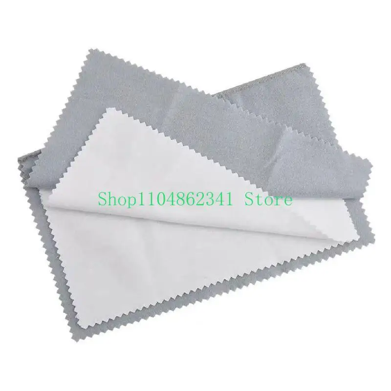 652F Polishing Cleaning Cloth Cotton for Gold Silver Jewelry Watch Non Toxic Tarnish Remover Cleaner Cloth