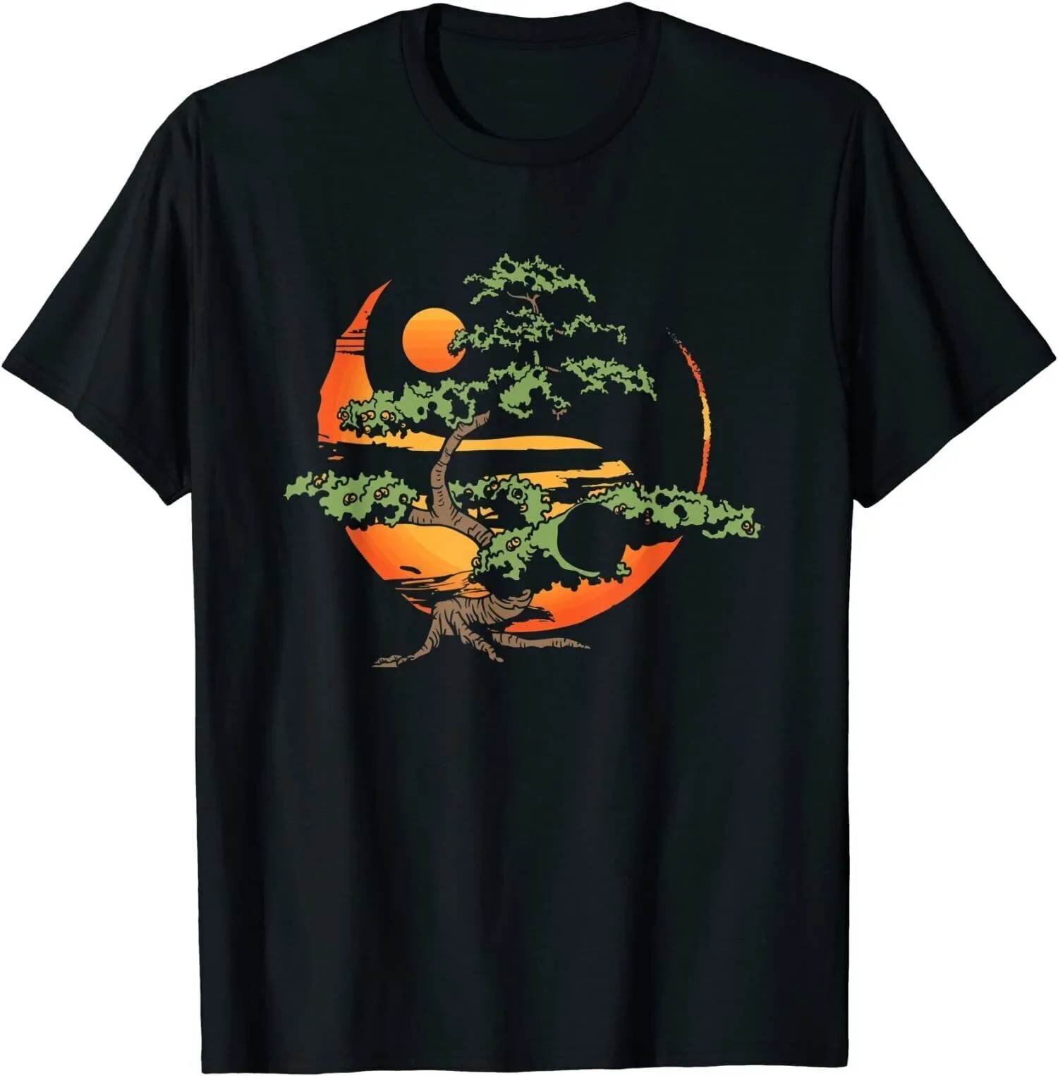 Unisex T-shirts for Men Women Summer Tees Cotton Luxury brandBonsai Tree Japanese Buddhist T-Shirt S-5XL