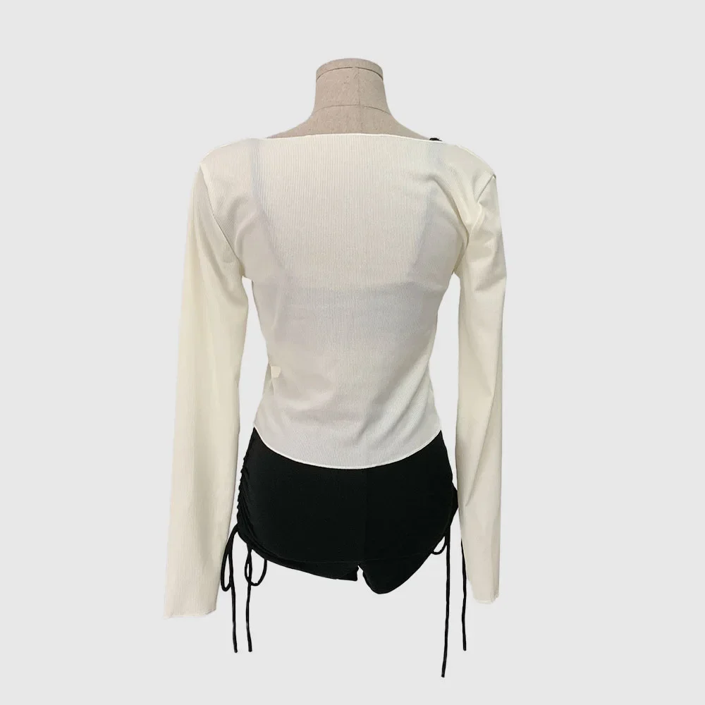 2025, zweiteiliger Damen-Badeanzug, hohe Taille, lange Ärmel, schlankmachend, reines Verlangen, High-End-Gefühl, koreanischer Stil, Urlaubs-Fotoshooting