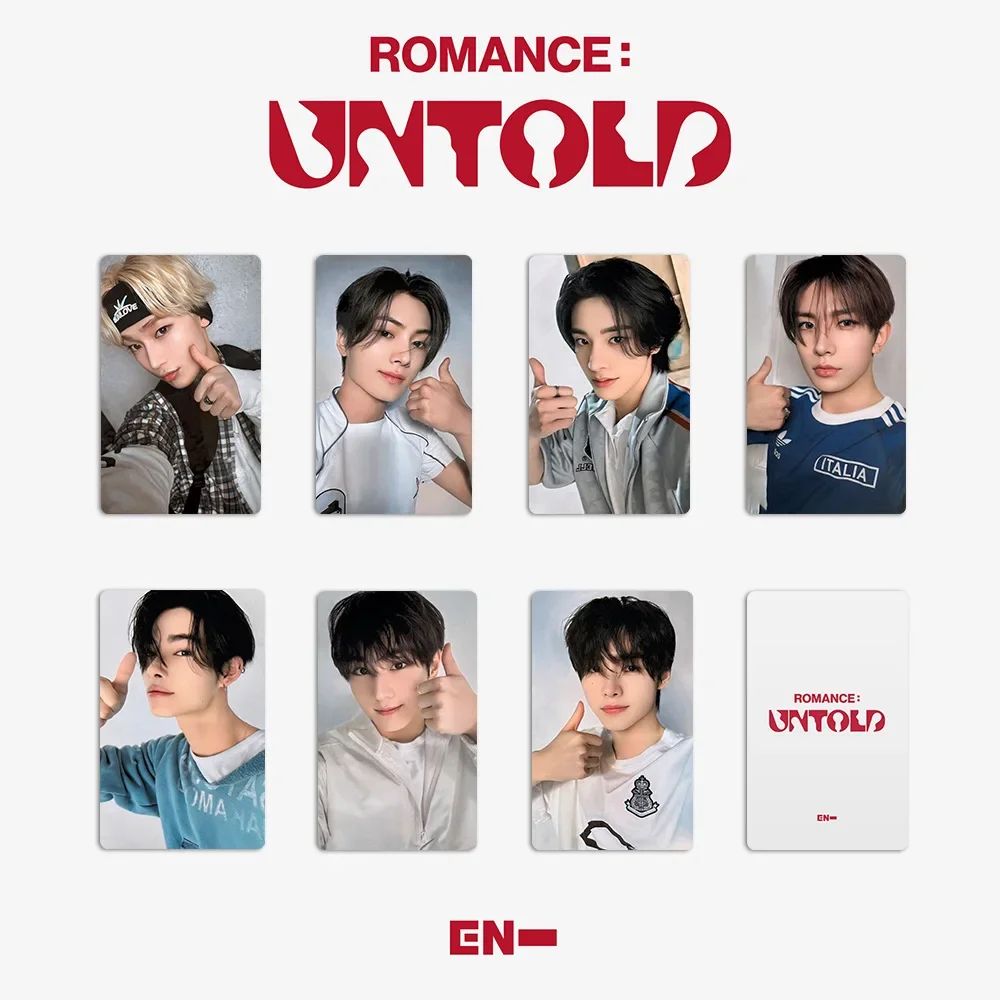 Conjunto de 7 tarjetas fotográficas para niños, álbum de ROMANCE, tarjetas Lomo no contadas, HUENINGKAI, TAEHYUN, BEOMGYU, SOOBIN, YEONJUN, regalos