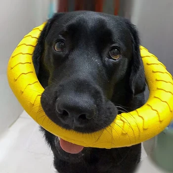 Dog Ring Toys Indestructible Chewing Flying Floating Training Tools Fetch for Small Medium Large Dogs Throwing Catching Flying 1