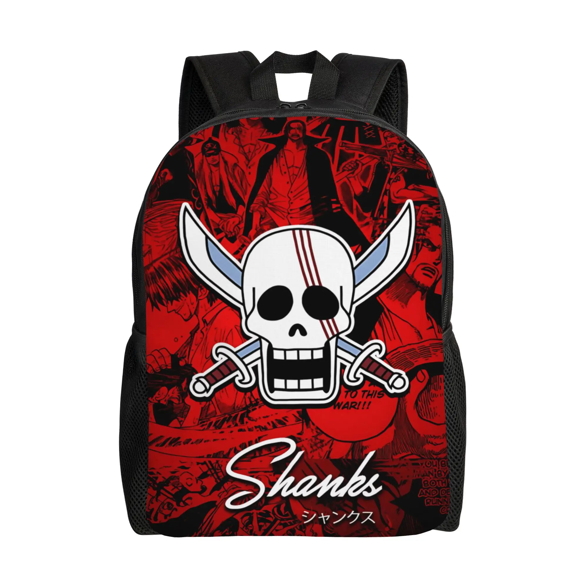 

1PC Fashion Backpacks One Piece Shanks Daypack funko Harajuku Design High School Sturdy Shoulder Rucksack
