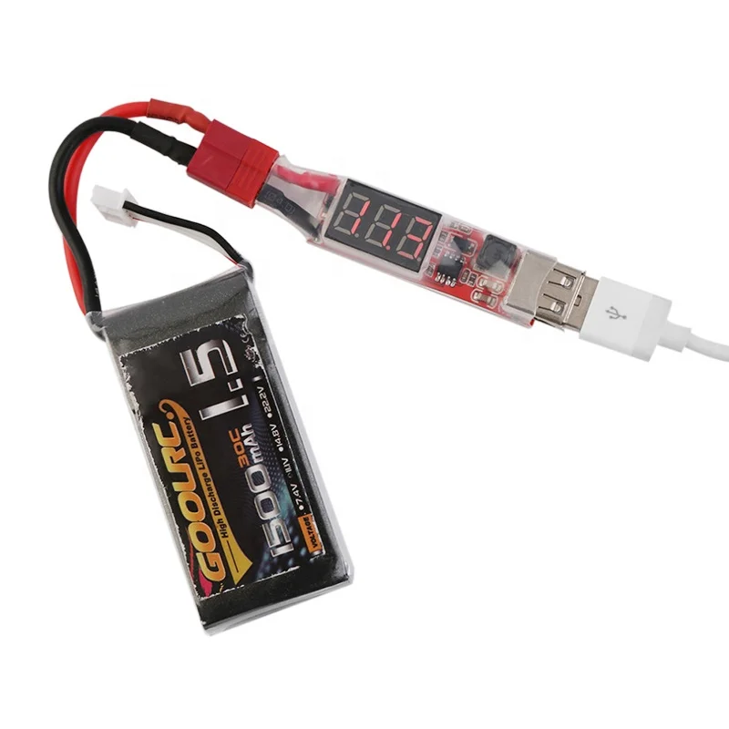 5 قطعة 2S-6S XT60 عمداء T التوصيل يبو بطارية ليثيوم شاحن يو اس بي محول لوح مهايئ OCP لأداة كهربائية يعرض الجهد