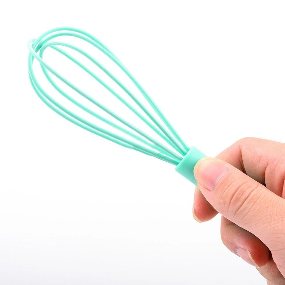 1Pc Silicone Rotary Manual Egg Beater Mixer Mini Plastic Kitchen Egg Whisk Multifunctional Bake Tool Egg Agitator