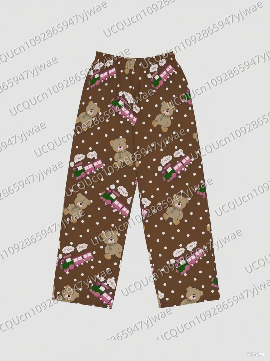 KPop Demon Hunters Pyjamas 2025, KPop Demon Hunters Tiger Rumi Cats Print Damenmode Lange Hosen Kinder Herrenhosen