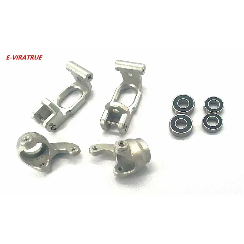 E-VIRATRUE 7075Aluminum Front Steering Blocks&Caster Blocks For Losi Lasernt 1/6