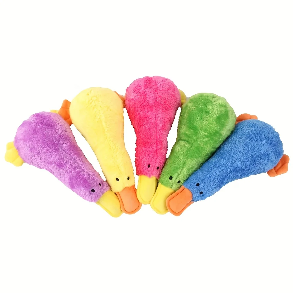 Interactive Pet Toy Plush Duck Dog Toy for Chewing and Molar Training Pet Dog Toys Plush Sound Making Toy Dog Chewing Duck