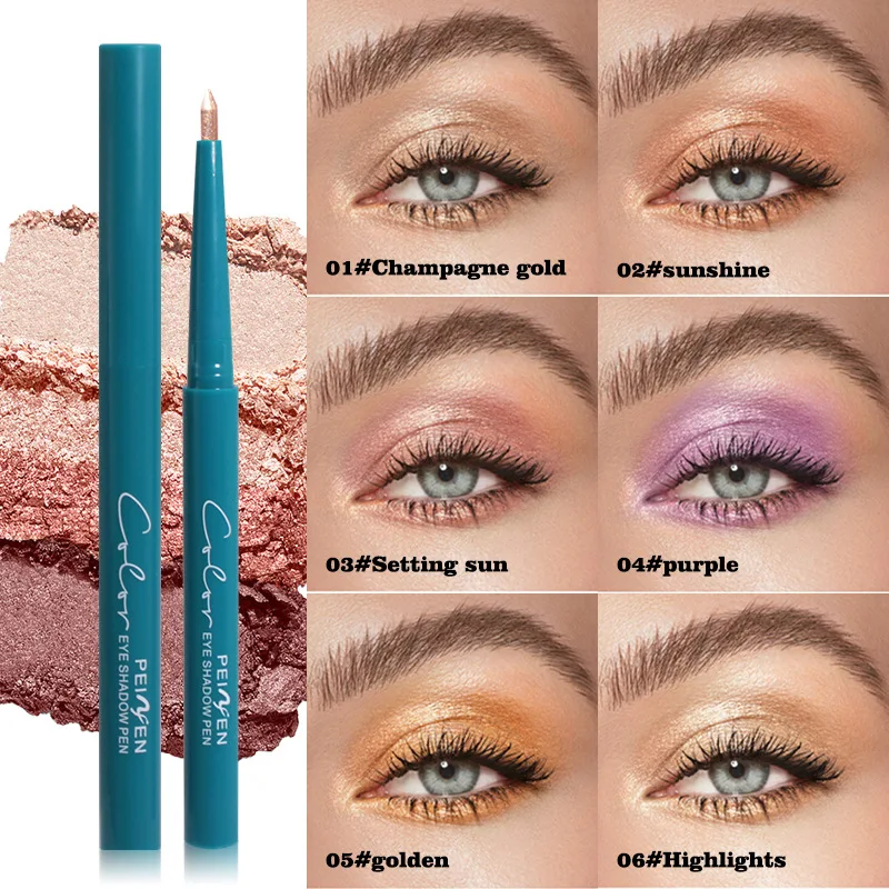 @ ** Lápiz de sombra de ojos resaltador natural con brillo fino y acabado mate para maquillaje de ojos ahumados