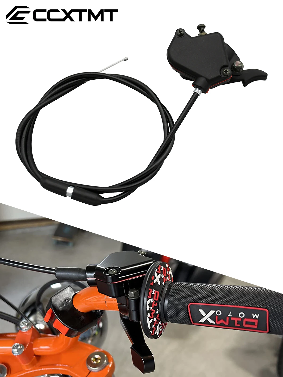 AliExpress CCXTMT Motorcycle ATV 22mm Throttle Lever Thumb Controller Accelerator Throttle Cable Assembly For 50cc-150cc Quad Dirt Bike Universal