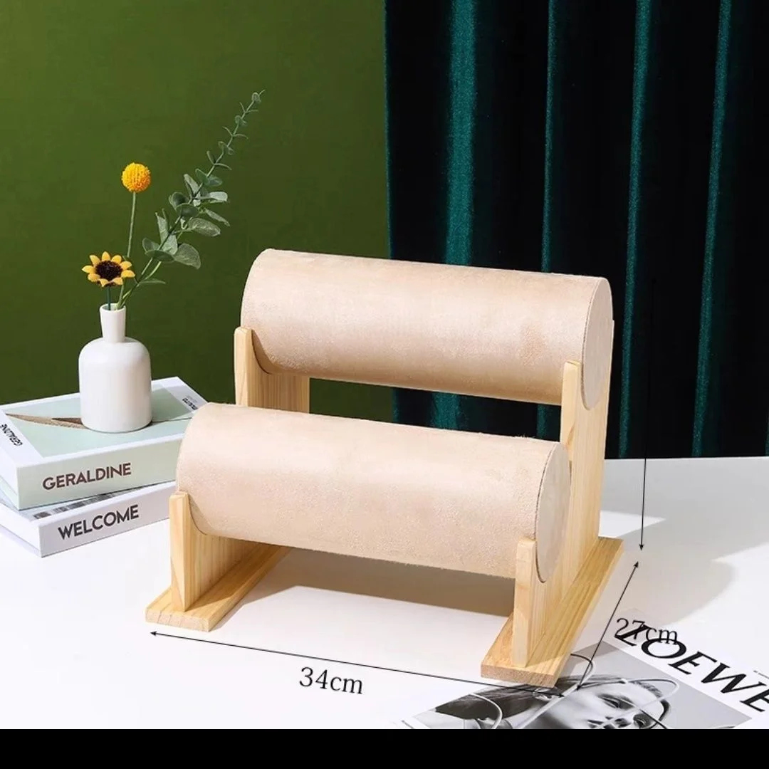 

Съемный бревенчатый деревянный ободок для волос, подставка для дисплея, бархатный держатель для заколки для волос, органайзер для хранения ювелирных изделий, аксессуары Ra Faion