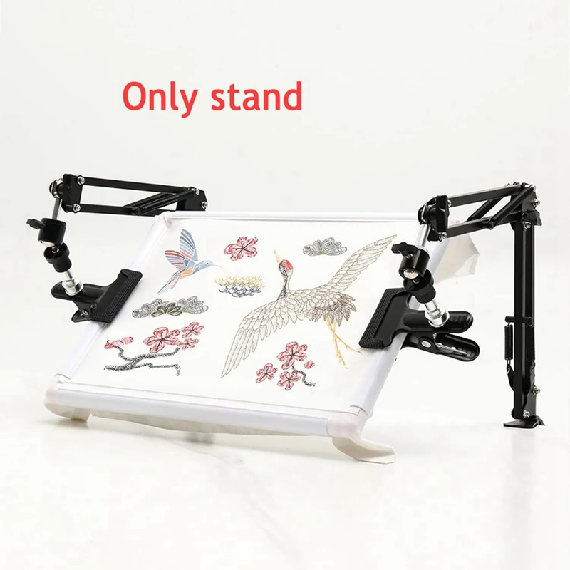 Embroidery Frame Holder Set Adjustable Stand Set Rotating Embroidery Stand Knee Suitable For Crossstitchscroll Frame