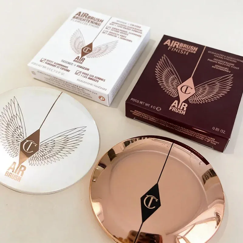 Polvo Fijador de Maquillaje Charlotte Tilbury Natural 24H de Larga Duración, Control de Grasa, Resistente al Agua, Iluminador de Piel, Corrector Portátil