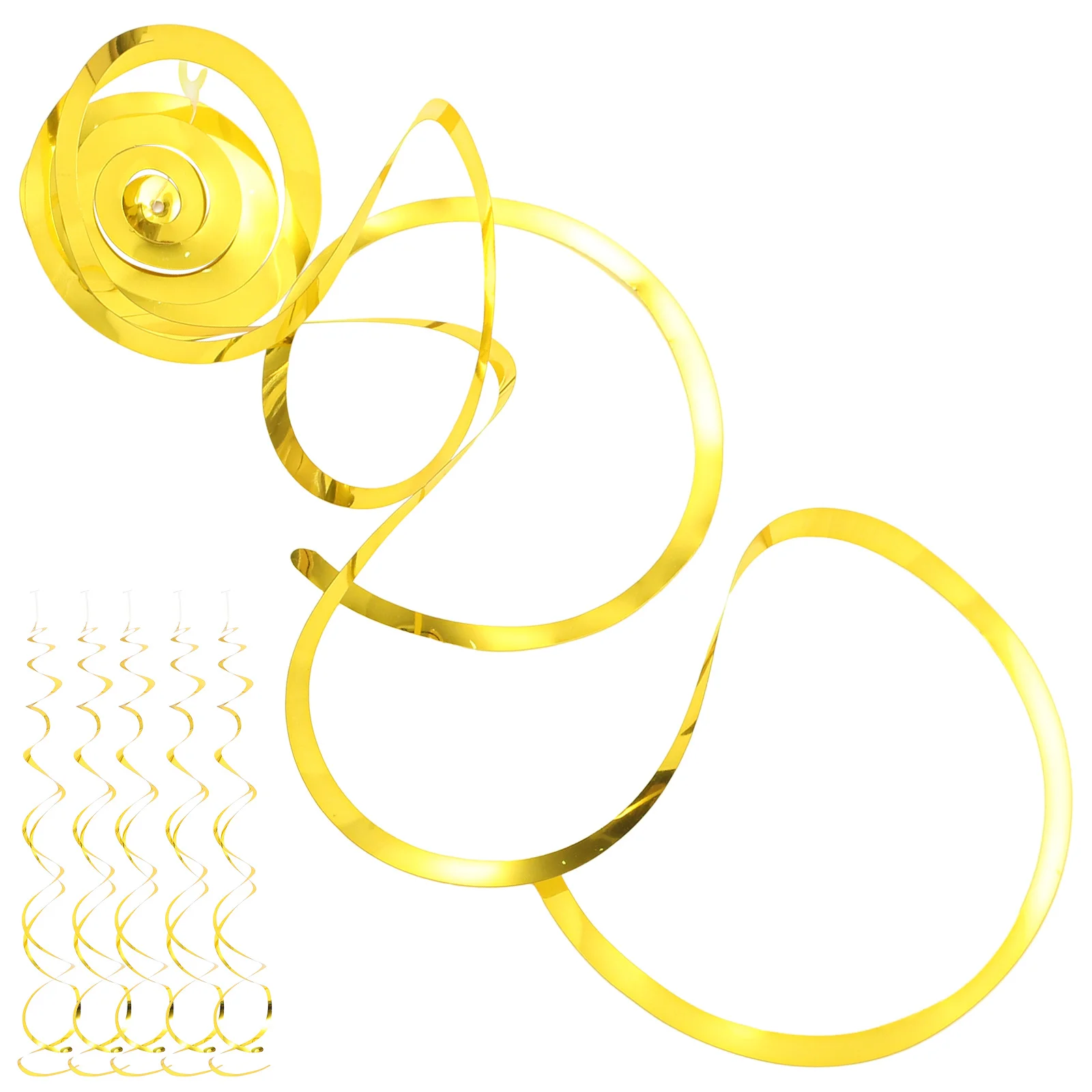 

6Pcs Spiral Hanging Swirls Durable Plastic Party Pendants Ceiling Decorations Birthday Wedding Party Hanging Decoration