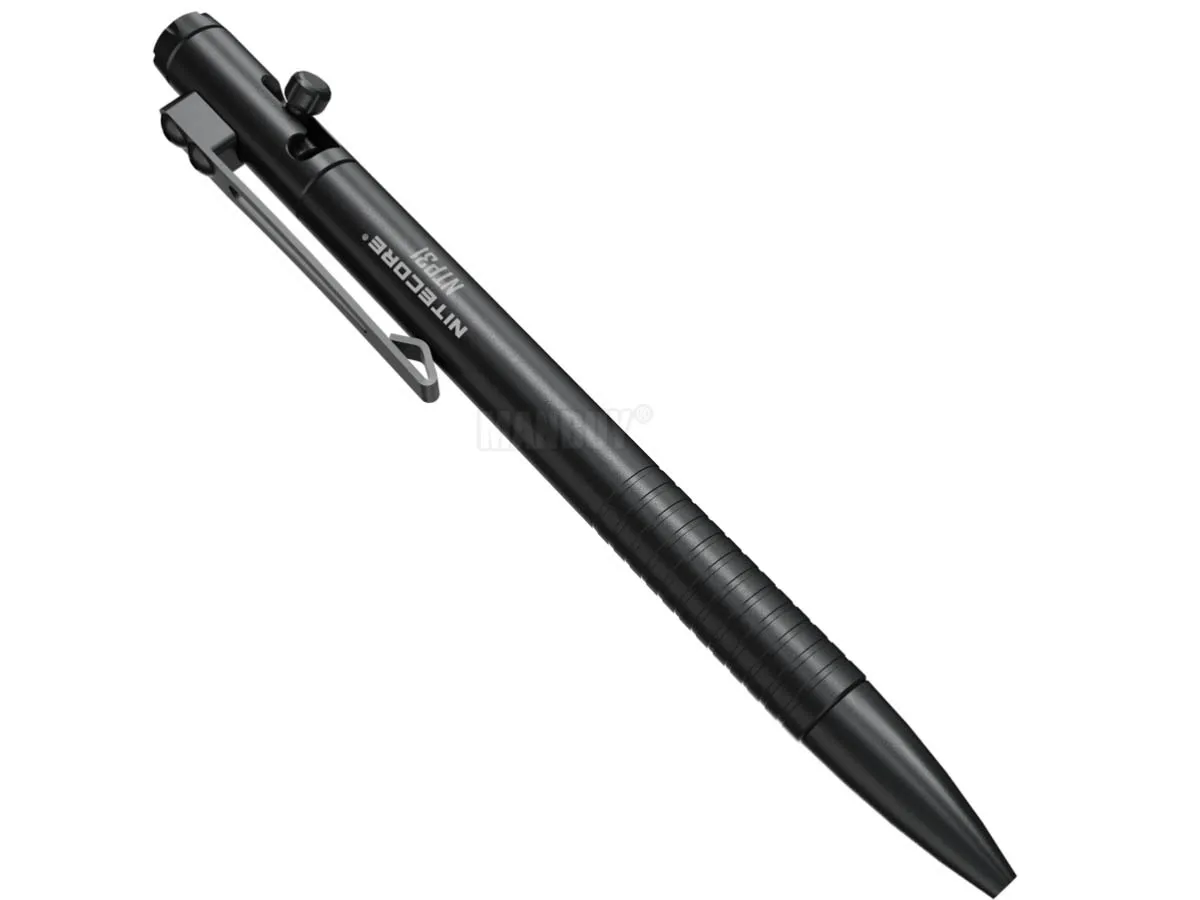 2024 wholesale NITECORE NTP31 Multifunctional Bolt Action Tactical Pen / Spare PenRefill Tungsten-steel Glass Breaker Tip