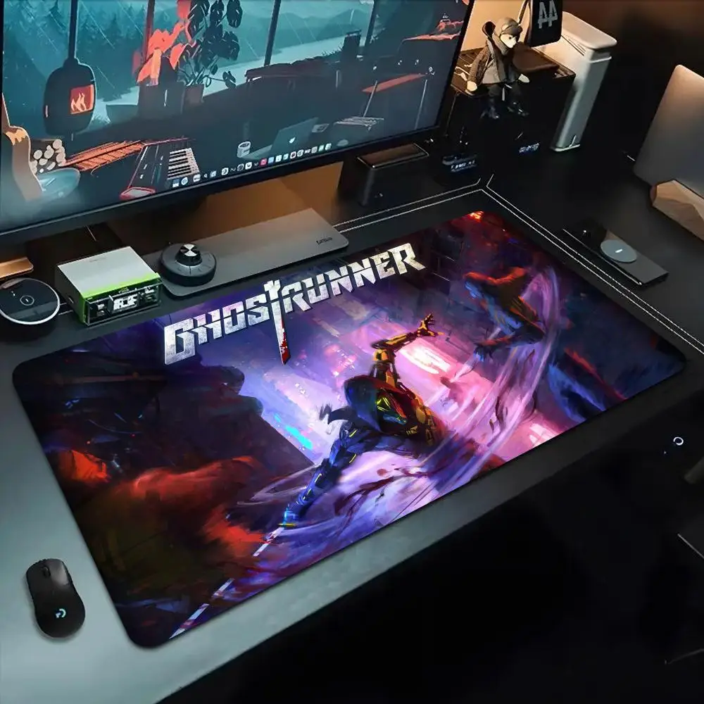 Ghostrunner Mouse Pad 500X1000 mm Large Gaming Mousepad Gamer XL Rubber Otaku Keyboard Pad Laptop Desk Mat