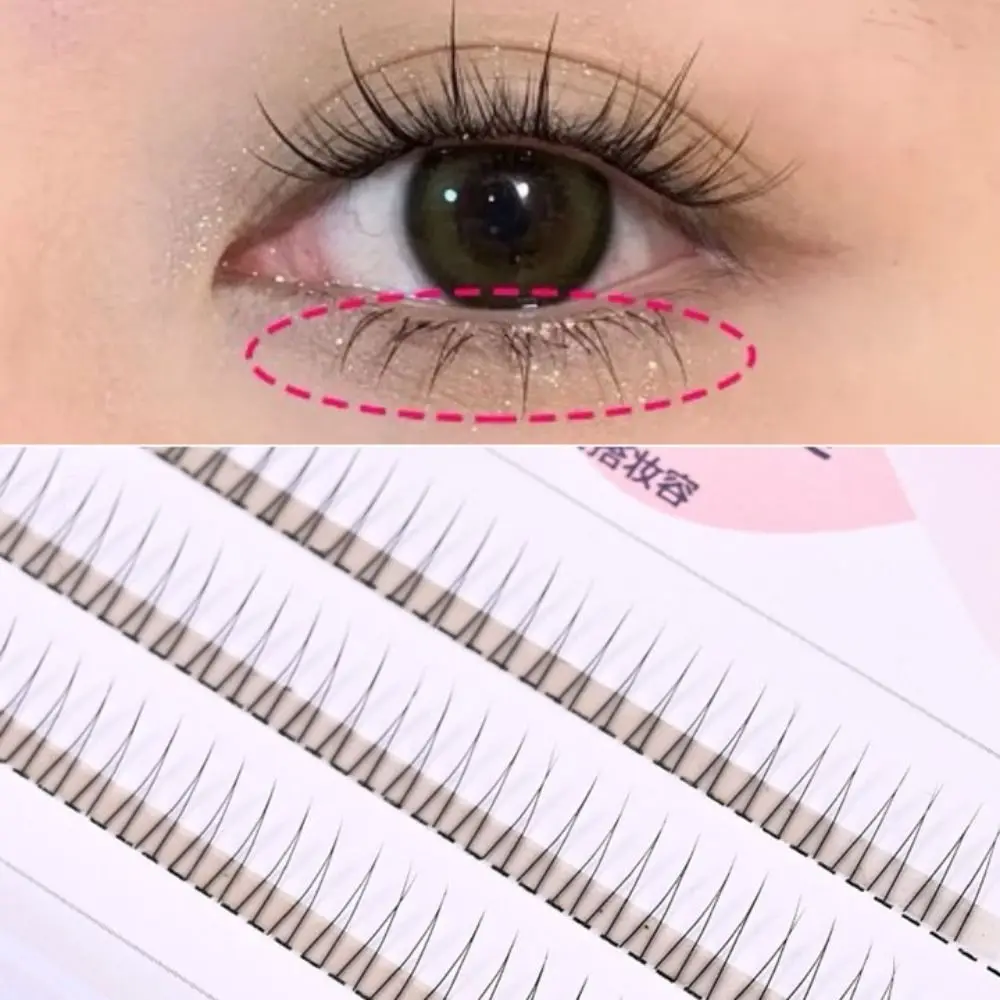 Natural Slender V-shaped Lower Eyelashes Long Handmade Eyelashes Eye Makeup Tool Eyelashes Extension Grafting False Eyelashes