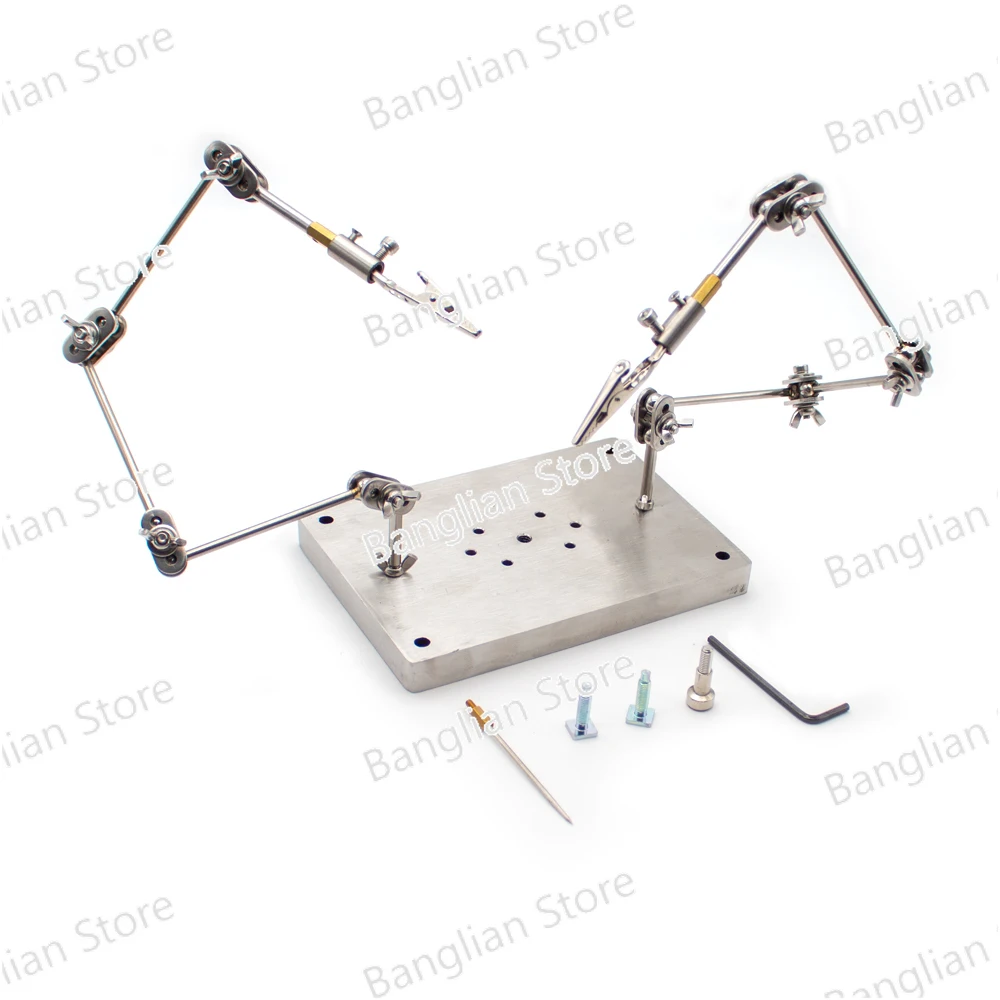 

Double Head Auxiliary Bracket Adjustable Rig Arm Armature Rigging System for Stop Motion