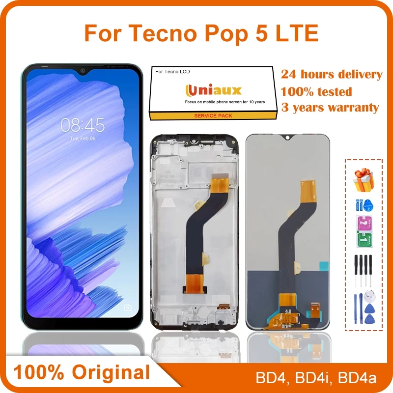 

For Tecno Pop 5 LTE Mobile Phone LCD Screen Display assembly Touch Screen LCD Panel Replacement