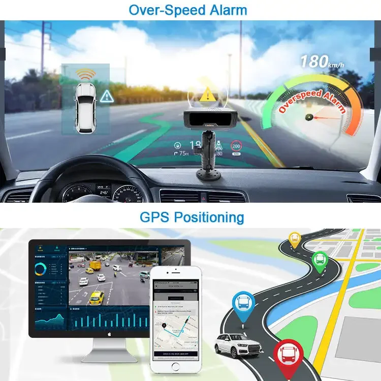CareDrive Antisleep Detection Dashcam GPS Fleet Solutions untuk Keamanan Sistem Pemantauan Pengemudian Mobil dan Tanker Bahan Bakar
