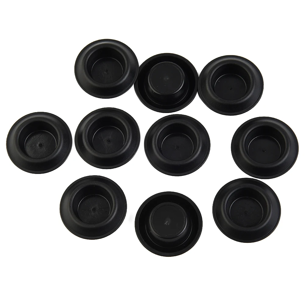 60x Flush Mount Black Plastic Hole Plug Assortment Auto Body Sheet Metal Car Rubber Plug Flush Mount PVC Plug Button