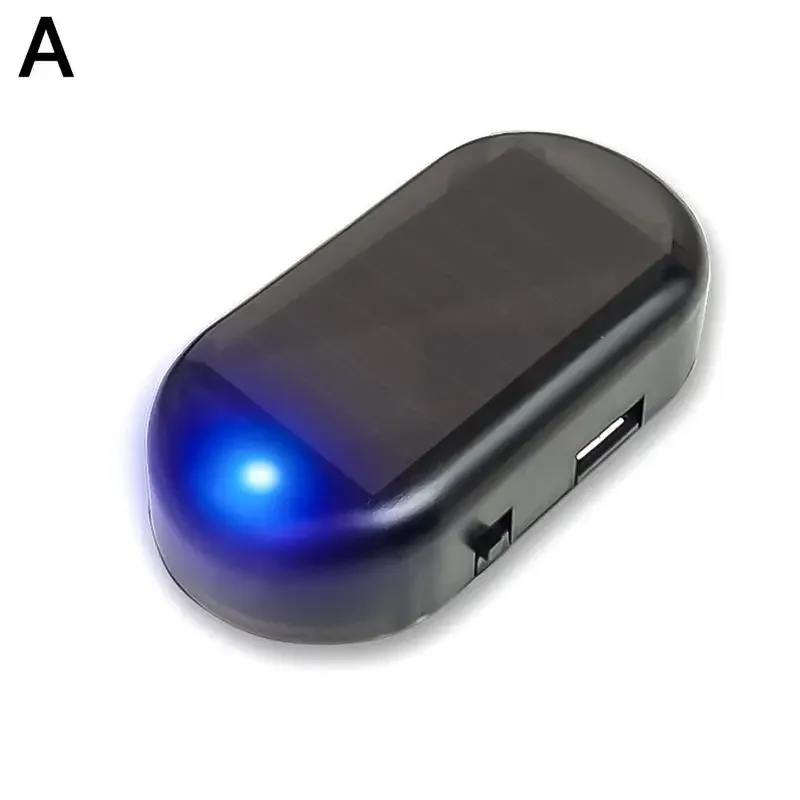 1 Stück Solarbetriebene Auto-Dummy-Sicherheitsleuchte Simulierter Alarm Drahtlose LED-Blinklampe Diebstahlschutz Warnleuchte